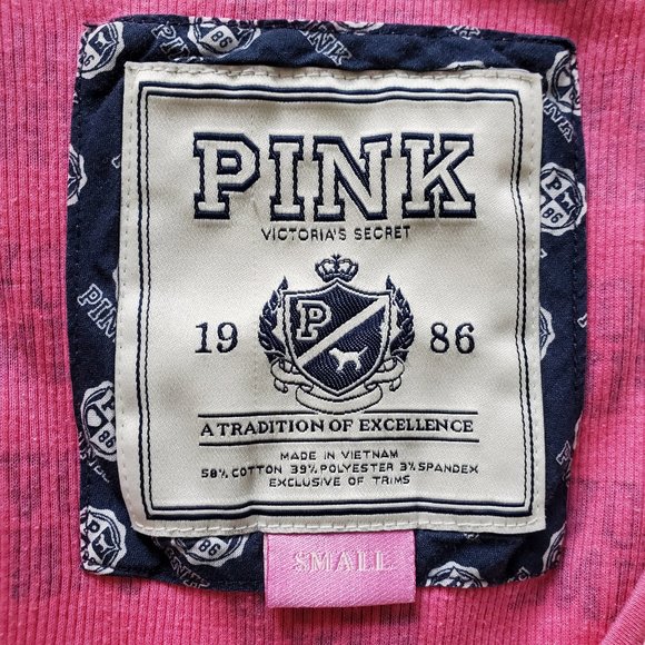 PINK Victoria's Secret Pink and Black Tank Top - Picture 5 of 7